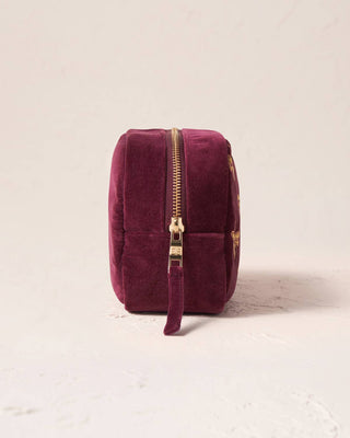 Honey Bee Cosmetics Bag: Velvet, Charcoal