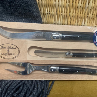 Jean Dubost Laguiole French cheese/charcuterie knife set
