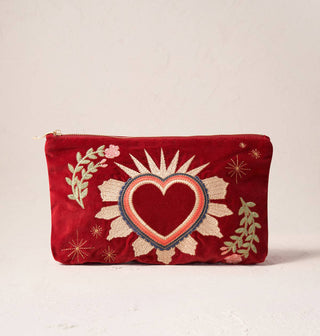 Sacred Heart Everyday Pouch- Rouge