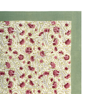 Couleur Nature Meadows Red & Green Tea Towel