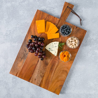 Wood Natural Wood Acacia Farmhouse Serving Board