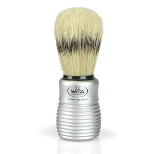 Boar Bristle Shave Brush with Aluminum Handle  - Pré de Provence France