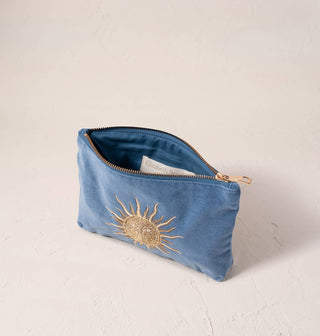 Sun Goddess Mini Pouch: Rust, Velvet