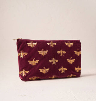 Honey Bee Everyday Pouch: Plum