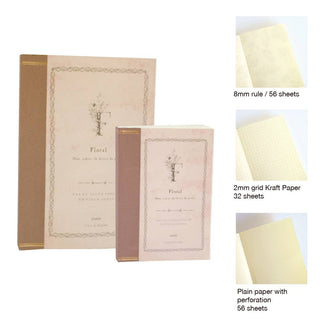 B6 5”x7” Black NoteBook (Legacy) | Vintage Style Journal: Croquis