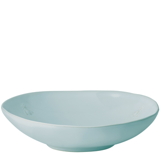 Bee Ceramic Pasta Plate: Ecru