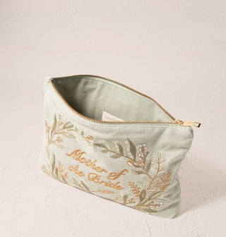 Olive Branch Mother of the Bride Sage Everyday Pouch - Sage: Sage, Velvet