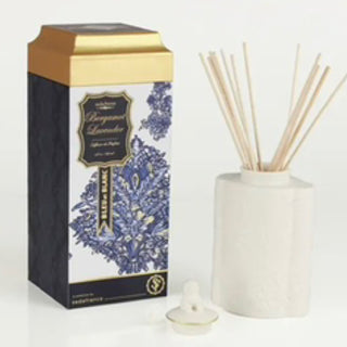 Bergamot Lavender Bleu Et Blanc Diffuseur