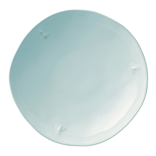 Bee Ceramic Pasta Plate: Ecru