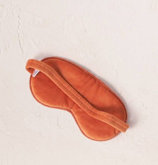 Sun Goddess Scatter Velvet Eye Mask: Rust