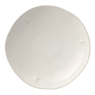 Bee Ceramic Pasta Plate: Ecru