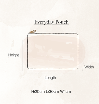 Honey Bee Everyday Pouch: Plum
