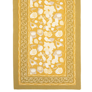 Forest Harvest Grey & Mustard Table Runners: 16" x 72"