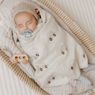 100% Luxury Cotton Receiving Swaddle Baby Blanket - Cars: Baby Blue