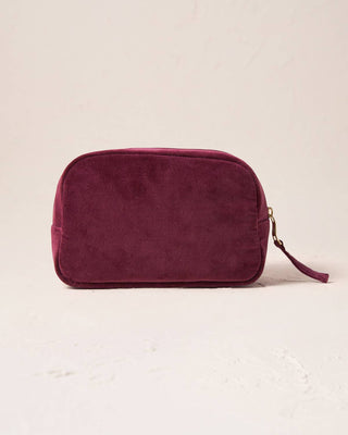 Honey Bee Cosmetics Bag: Velvet, Charcoal