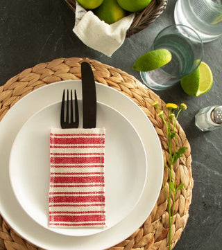 Cutlery Couture - Red Stripe Coastal - Set of 8