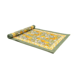 Citron Vert & Yellow Table Runner : 16" x 72"