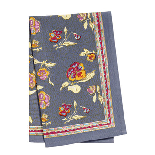 Couleur Nature Pansy Red/Grey Tea Towel