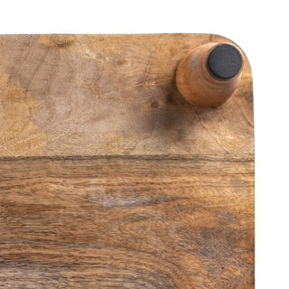 Footed Wood 14x18x3 Rectangular Mango Wood Serving Board