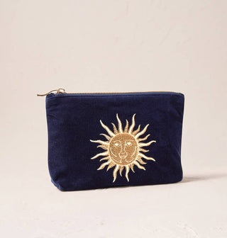 Sun Goddess Mini Pouch: Rust, Velvet