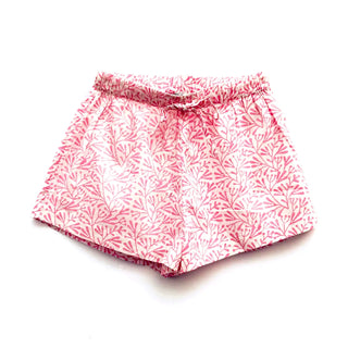 Sleep Shorts: Pink Bud (S)